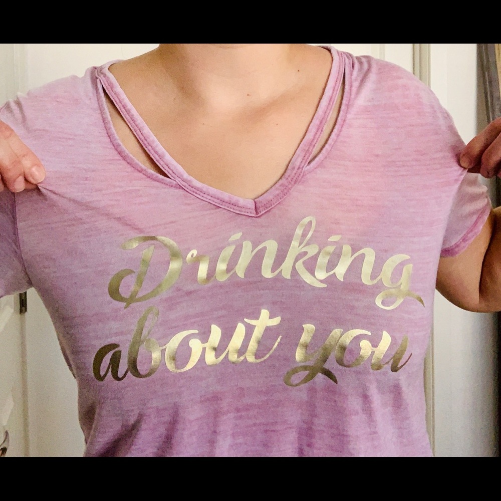 🍹🍷Drinking About You💕💔 EXPRESS one eleven tee